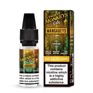 Twelve Monkeys – Mangabeys, 10ml, 20mg Salt